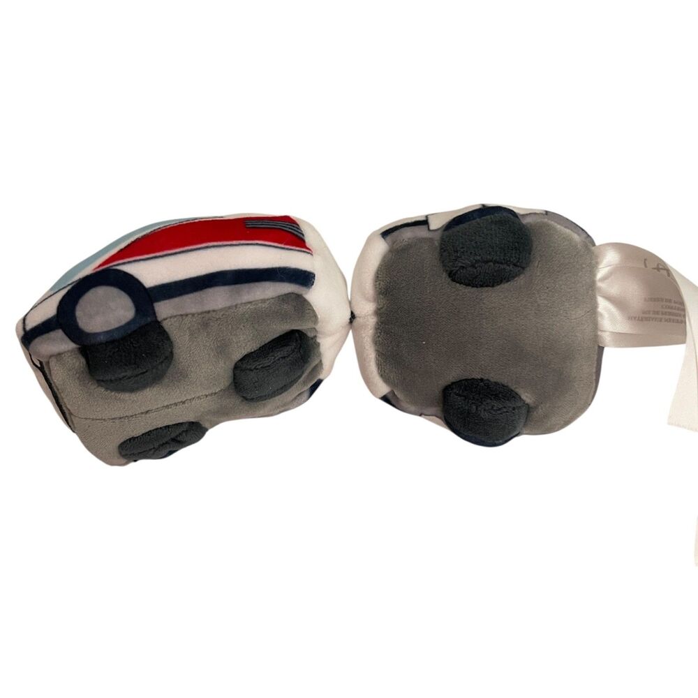 Disney Parks Wishables Tram Push Stuffed Toy Transportation Series White Red - Picture 3 of 7